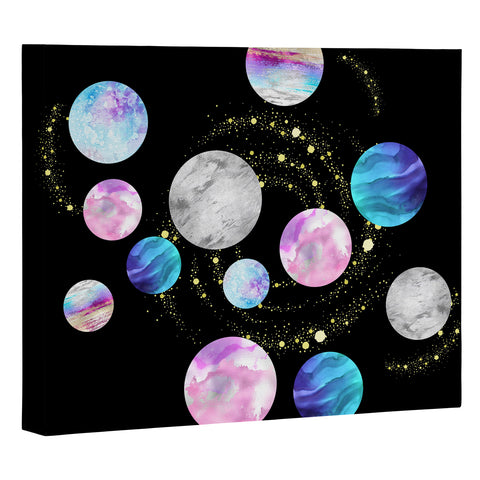 retrografika Outer Space Planets Galaxies Art Canvas