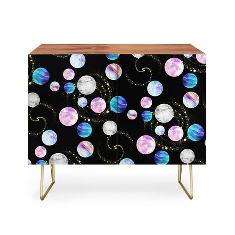 retrografika Outer Space Planets Galaxies Credenza