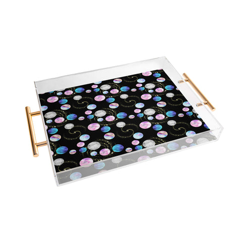 retrografika Outer Space Planets Galaxies Acrylic Tray