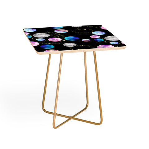 retrografika Outer Space Planets Galaxies Side Table