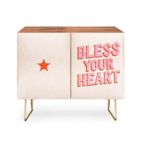 retrografika Southern Snark Bless your heart Credenza