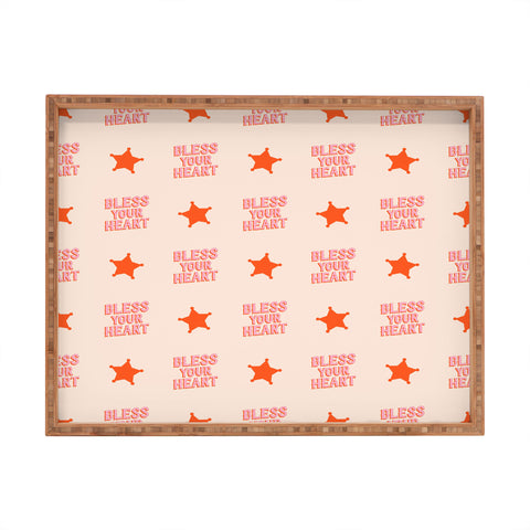 retrografika Southern Snark Bless your heart Rectangular Tray