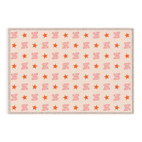 retrografika Southern Snark Bless your heart Outdoor Rug