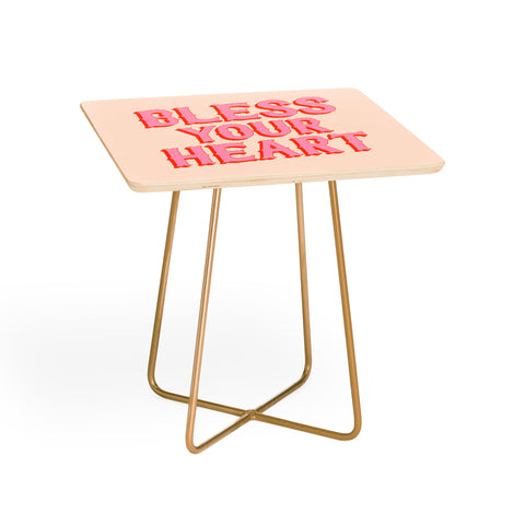 retrografika Southern Snark Bless your heart Side Table
