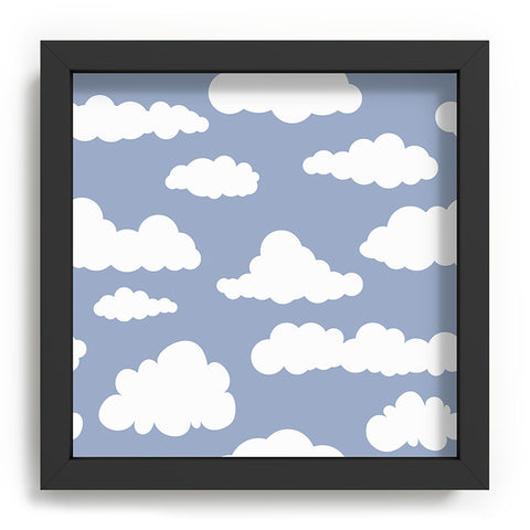 retrografika Sunny Summer Sky White Cartoon Recessed Framing Square