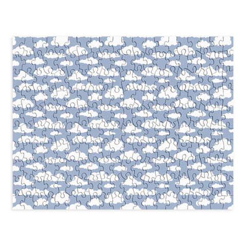 retrografika Sunny Summer Sky White Cartoon Puzzle