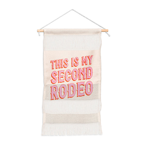 retrografika This is My Second Rodeo pink Wall Hanging Portrait