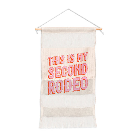 retrografika This is My Second Rodeo pink Wall Hanging Portrait