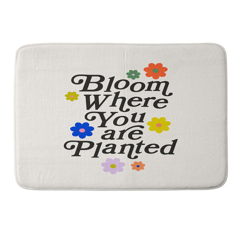 Rhianna Marie Chan Bloom Where You Are Planted Memory Foam Bath Mat