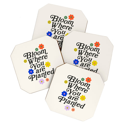 Rhianna Marie Chan Bloom Where You Are Planted Coaster Set