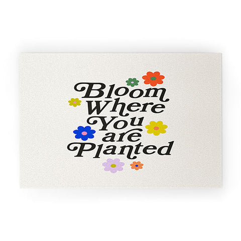 Rhianna Marie Chan Bloom Where You Are Planted Welcome Mat