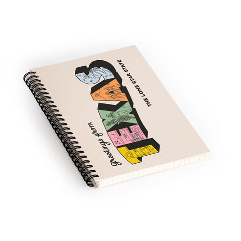 Rhianna Marie Chan Greetings From Texas Spiral Notebook