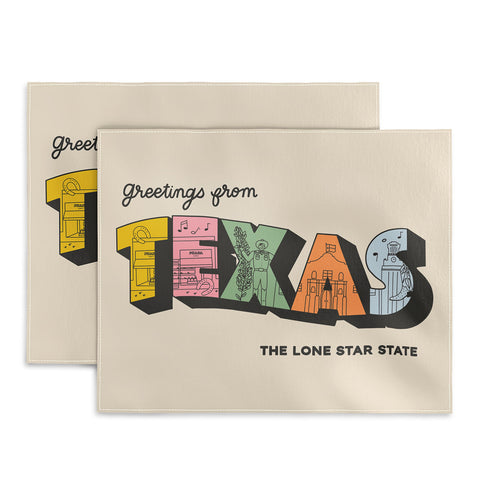 Rhianna Marie Chan Greetings From Texas Placemat