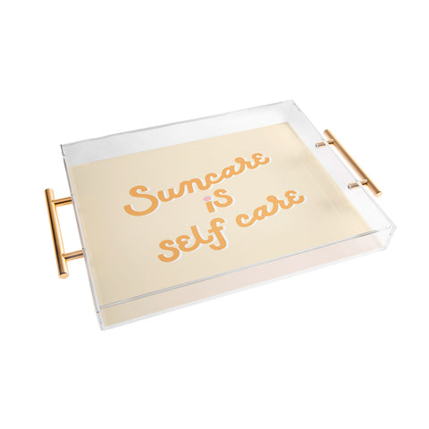 Rhianna Marie Chan Suncare Is Self Care x Olay Acrylic Tray