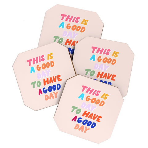 Rhianna Marie Chan This Is A Good Day Coaster Set