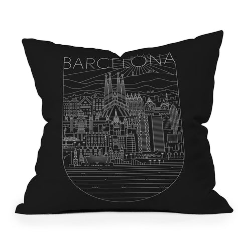 Rick Crane Barcelona Outdoor Throw Pillow