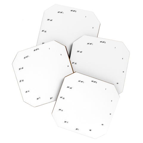 Rick Crane Doing Time Clock 1 Coaster Set