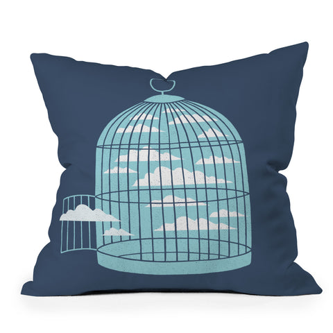 Rick Crane Free As a Bird Outdoor Throw Pillow