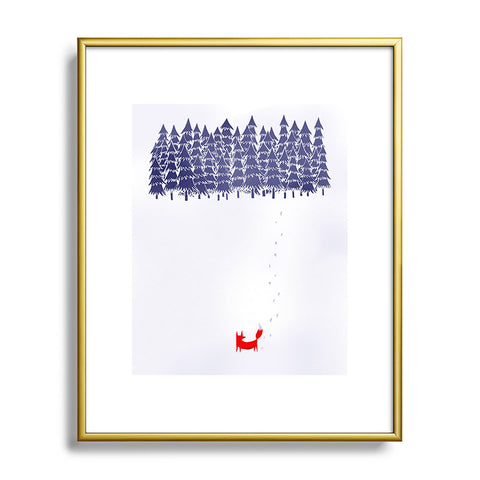 Robert Farkas Alone In The Forest Metal Framed Art Print