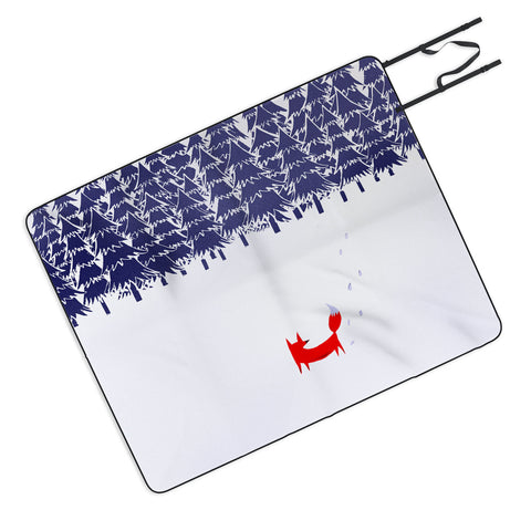 Robert Farkas Alone In The Forest Picnic Blanket