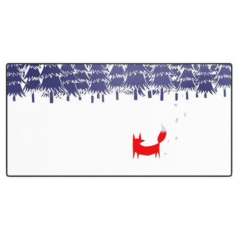 Robert Farkas Alone In The Forest Desk Mat