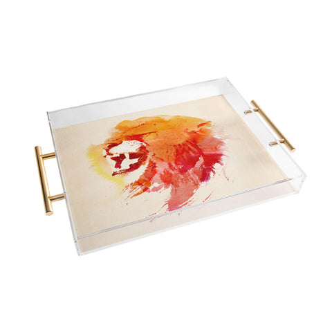 Robert Farkas Angry Lion Acrylic Tray