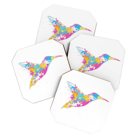 Robert Farkas Bird Of Colour Coaster Set