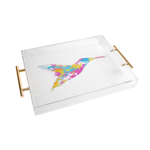 Robert Farkas Bird Of Colour Acrylic Tray