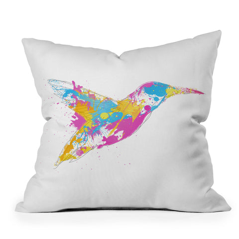 Robert Farkas Bird Of Colour Outdoor Throw Pillow