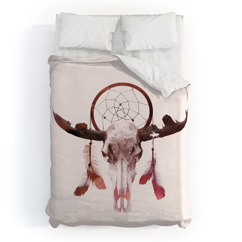 Robert Farkas Deadly desert Duvet Cover