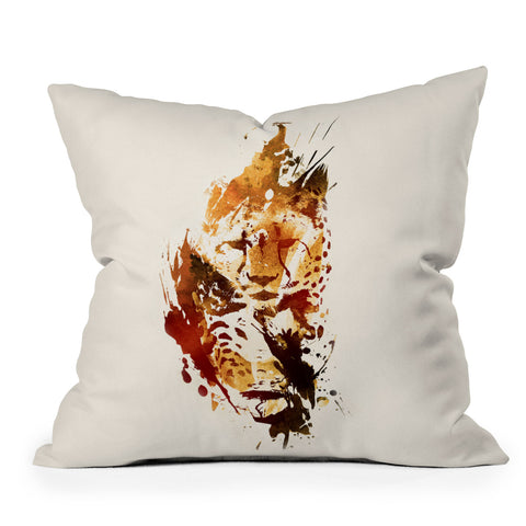Robert Farkas El Guepardo Outdoor Throw Pillow