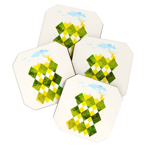 Robert Farkas Elegant Forest Coaster Set