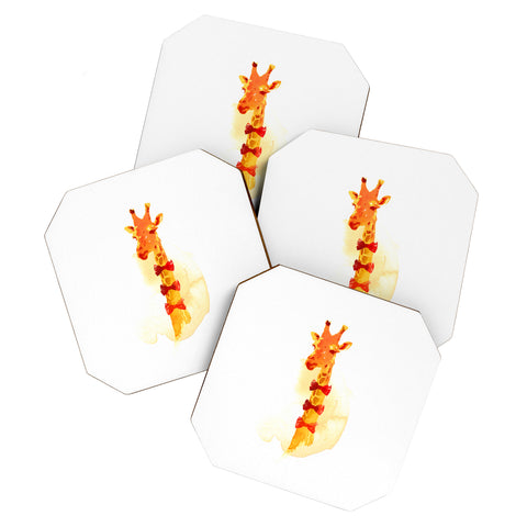 Robert Farkas Elegant Giraffe Coaster Set