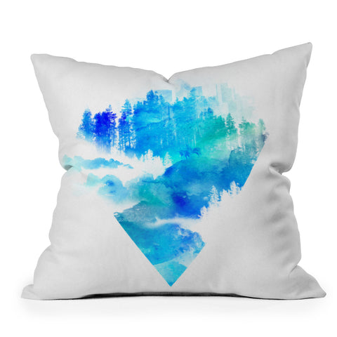Robert Farkas Escape From Town Outdoor Throw Pillow
