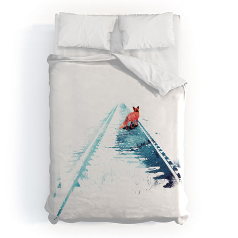 Robert Farkas From nowhere to nowhere Duvet Cover