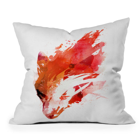 Robert Farkas Hungry Fox Outdoor Throw Pillow