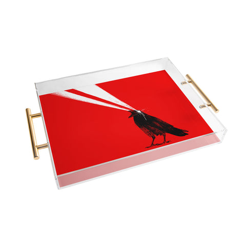 Robert Farkas Laser crow Acrylic Tray
