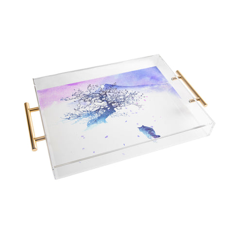 Robert Farkas Long way to fuji Acrylic Tray
