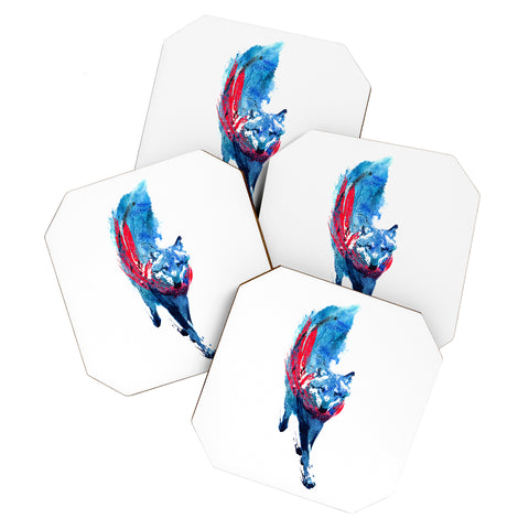 Robert Farkas Lupus lupus Coaster Set
