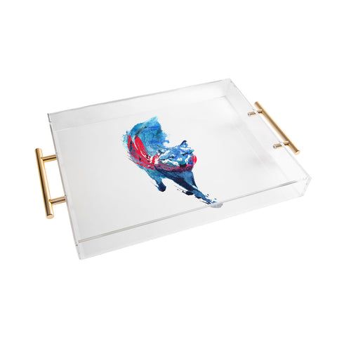 Robert Farkas Lupus lupus Acrylic Tray