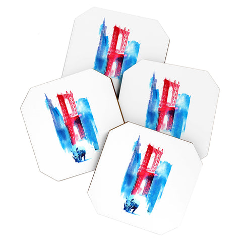 Robert Farkas Manhattan Bridge Coaster Set