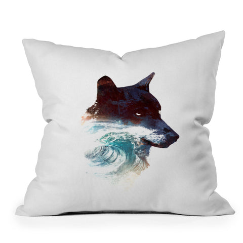 Robert Farkas NIGHT SWIM Outdoor Throw Pillow