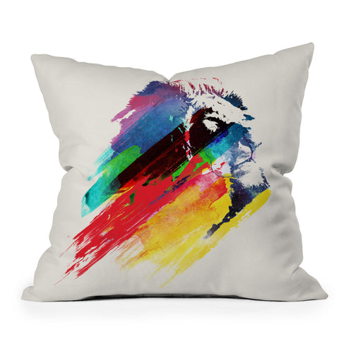 Robert Farkas Our Hero Outdoor Throw Pillow