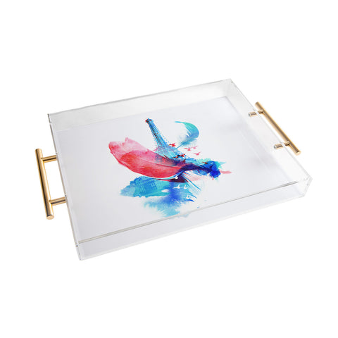 Robert Farkas Pigeons Of Paris Acrylic Tray