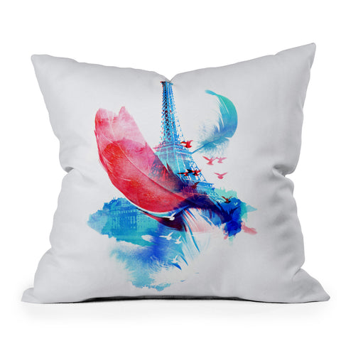 Robert Farkas Pigeons Of Paris Outdoor Throw Pillow