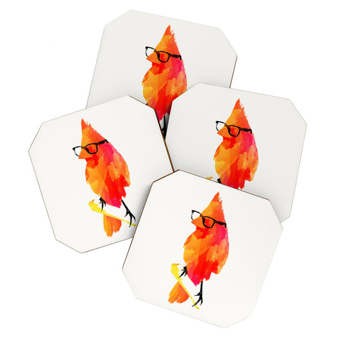 Robert Farkas Punk Bird Coaster Set