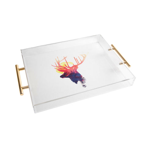 Robert Farkas The burning sun 2 Acrylic Tray