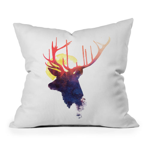 Robert Farkas The burning sun Outdoor Throw Pillow