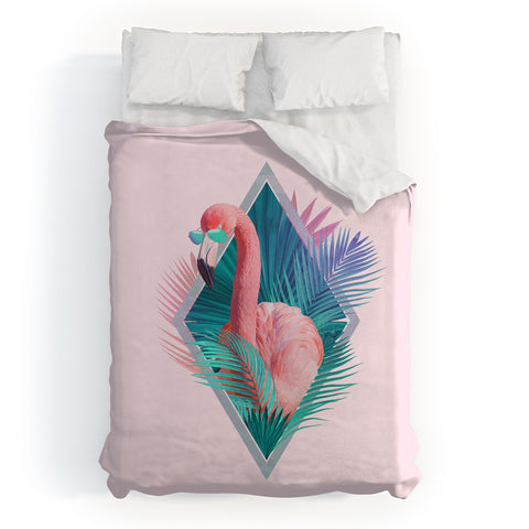 Robert Farkas The Flamingo from Vegas Duvet Cover