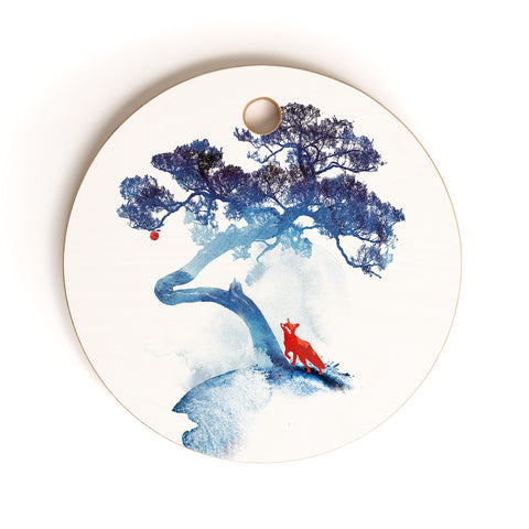 Robert Farkas The last apple tree Cutting Board Round